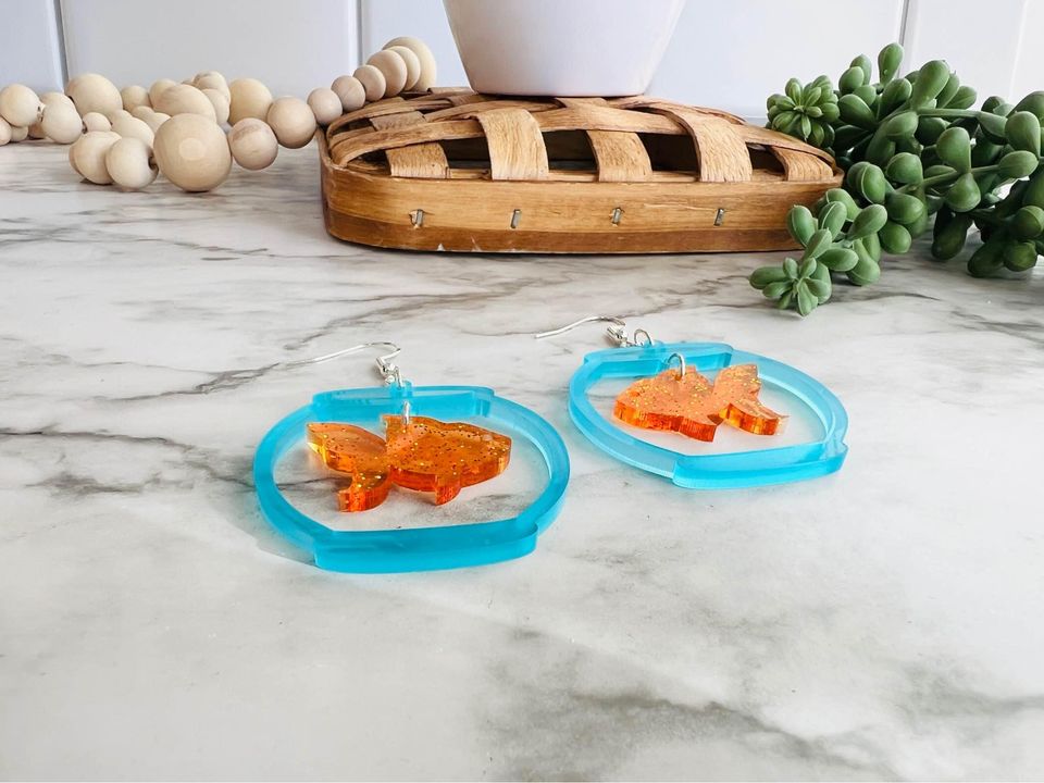 Goldfish Acrylic Earrings