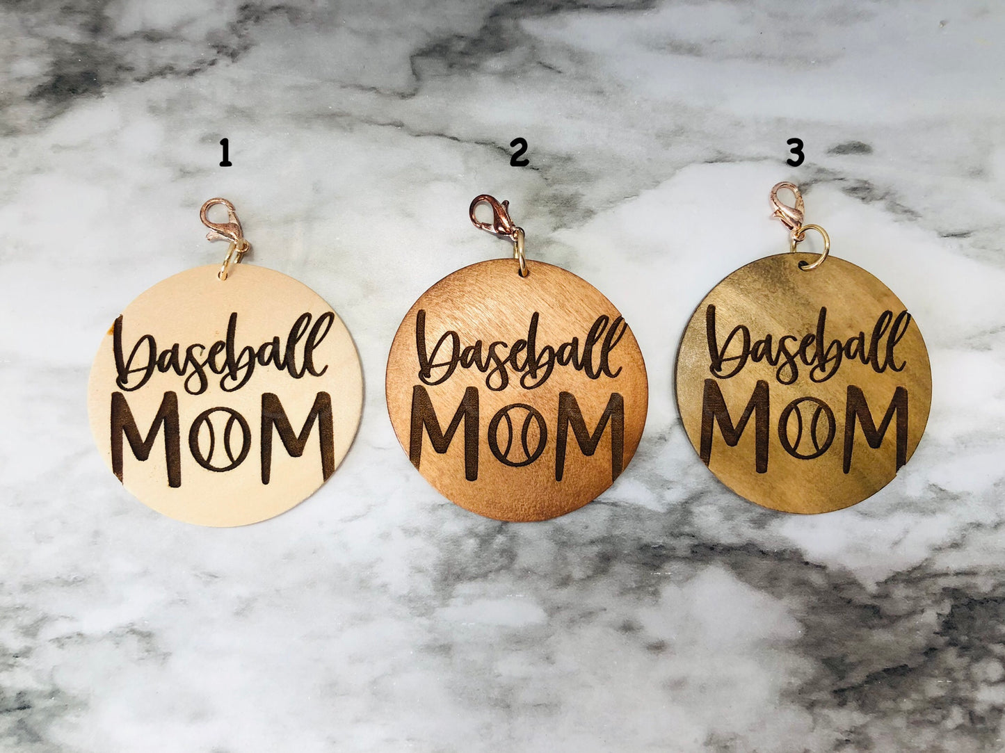Softball Wristlet with Softball Mom Disc