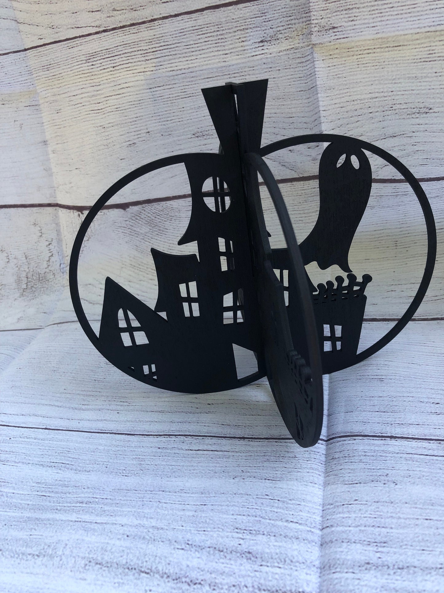 3D Haunted House Pumpkin