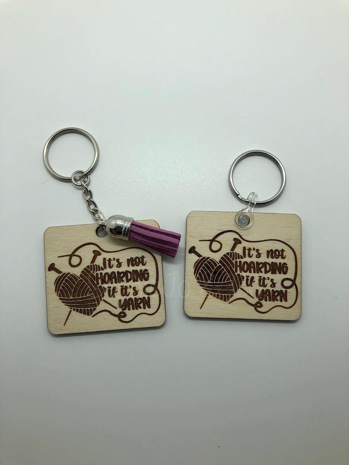 It's Not Hoarding If It's Yarn Keychain