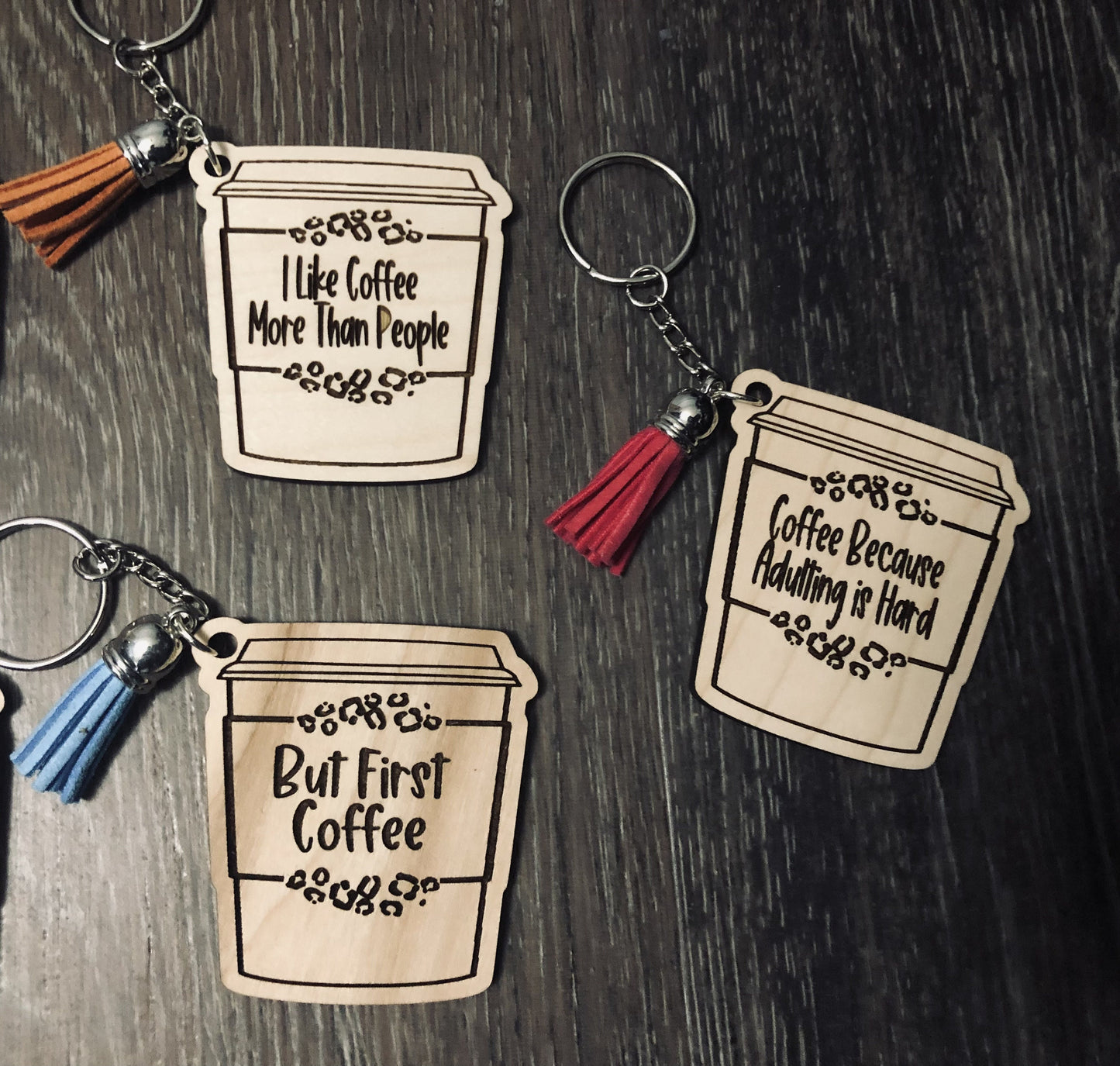 Fun Mama Coffee Cup Keychain