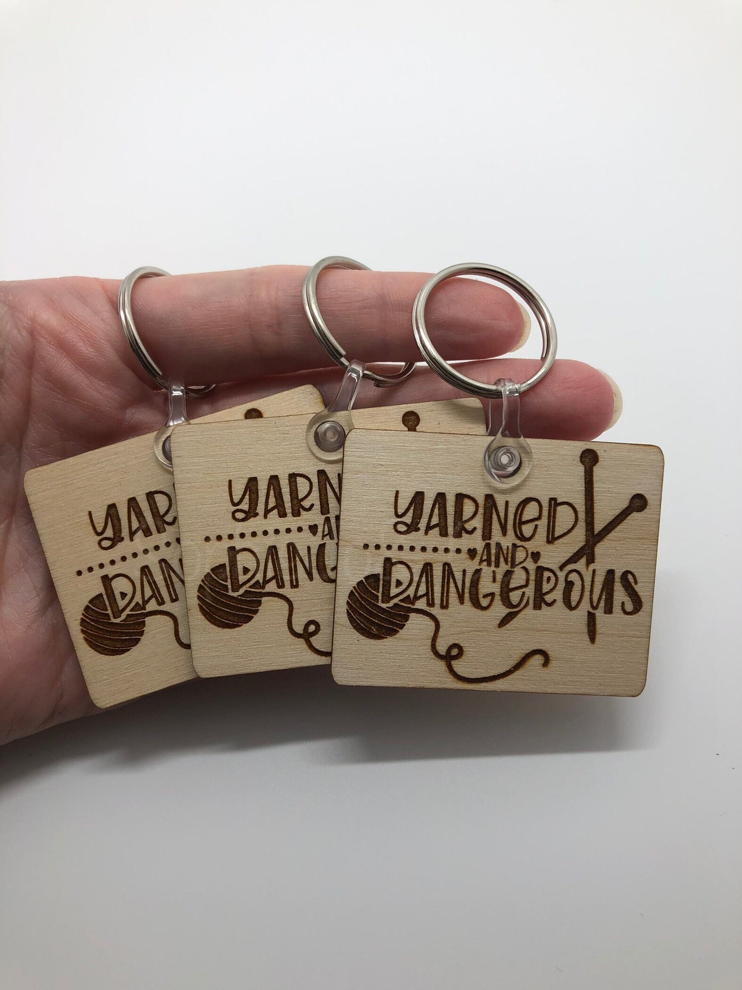 Yarned & Dangerous Keychain