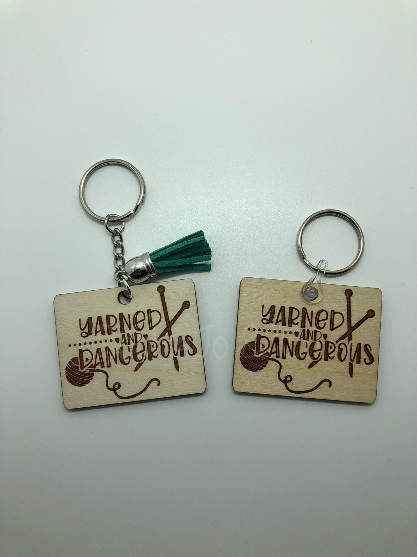 Yarned & Dangerous Keychain