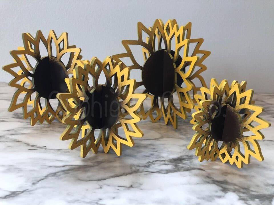 3D Sunflowers