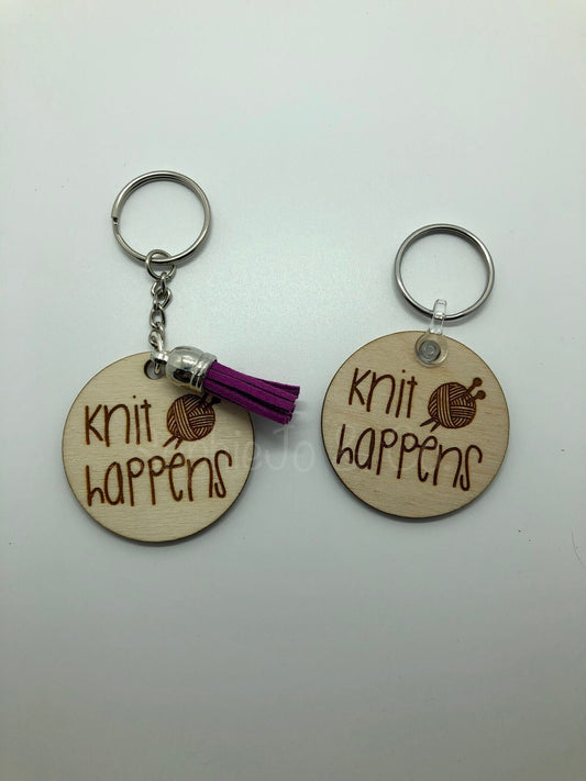 Knit Happens Keychain